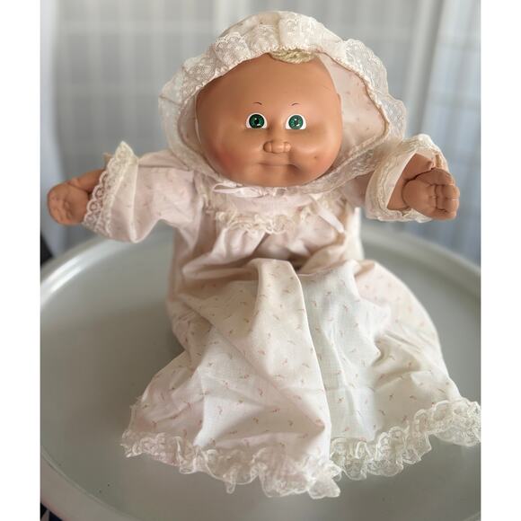 Vintage‎ Cabbage Patch Kids 1978-1982 Girl Blonde Hair Green Eyes Xavier Roberts - Picture 1 of 11